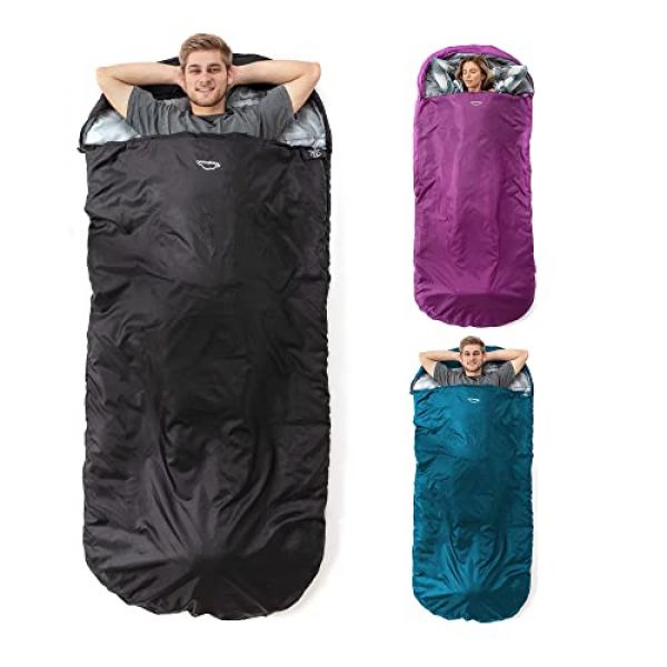Highlander XL Schlafsack Extra großes Pod-Design, perfekt für Camping, Übernachtungen und Festivals